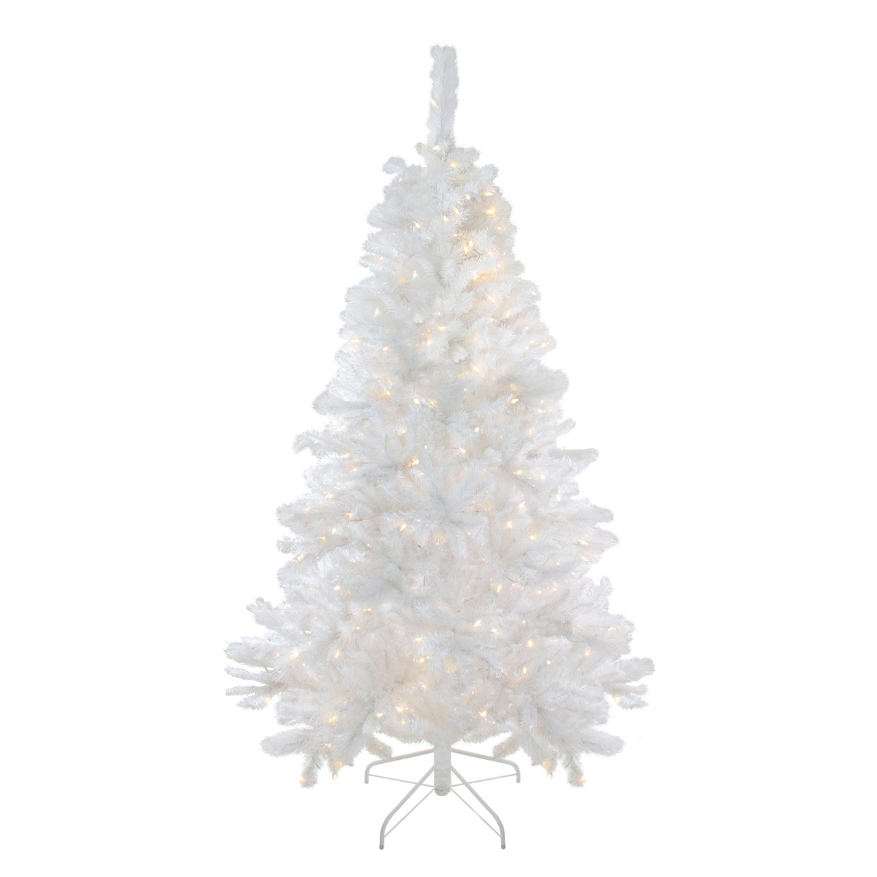 7.5' Pre-Lit Medium Iridescent Pine Artificial Christmas Tree - Multi-Color  LED Lights